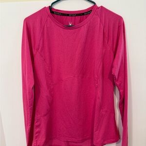 Spyder Women's Long Sleeve Hot Pink Performance Tee